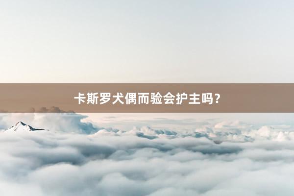 卡斯罗犬偶而验会护主吗?